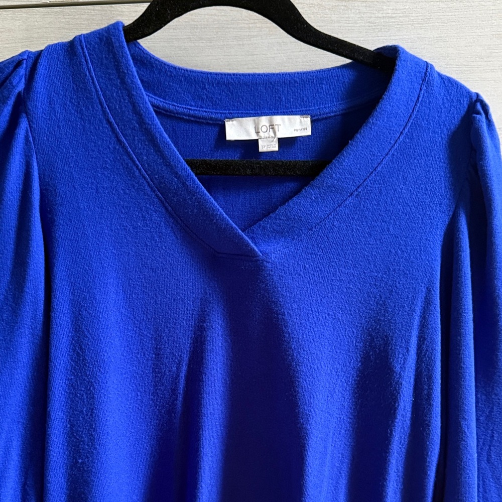 LOFT Cobalt Blue V-Neck